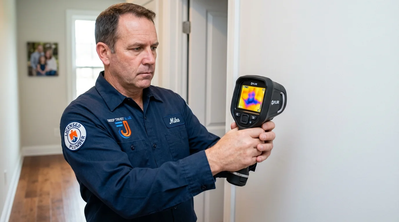 Thermal imaging leak detection by Johns Plumbing LLC in Homeland